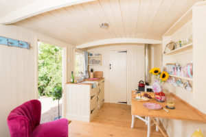 View from the wonderfully comfortable double bed in Hut-next-the-Sea