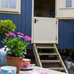 Private garden area at the self-catering holiday accommodation Hut-next-the-Sea, Wells-next-the-Sea