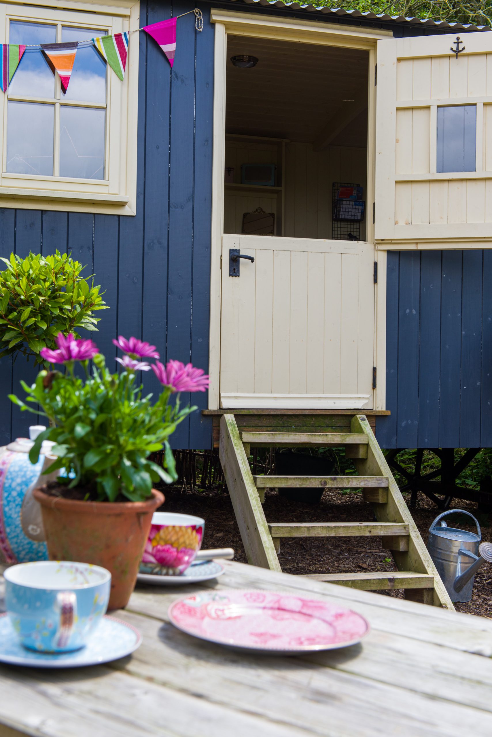 Private garden area at the self-catering holiday accommodation Hut-next-the-Sea, Wells-next-the-Sea