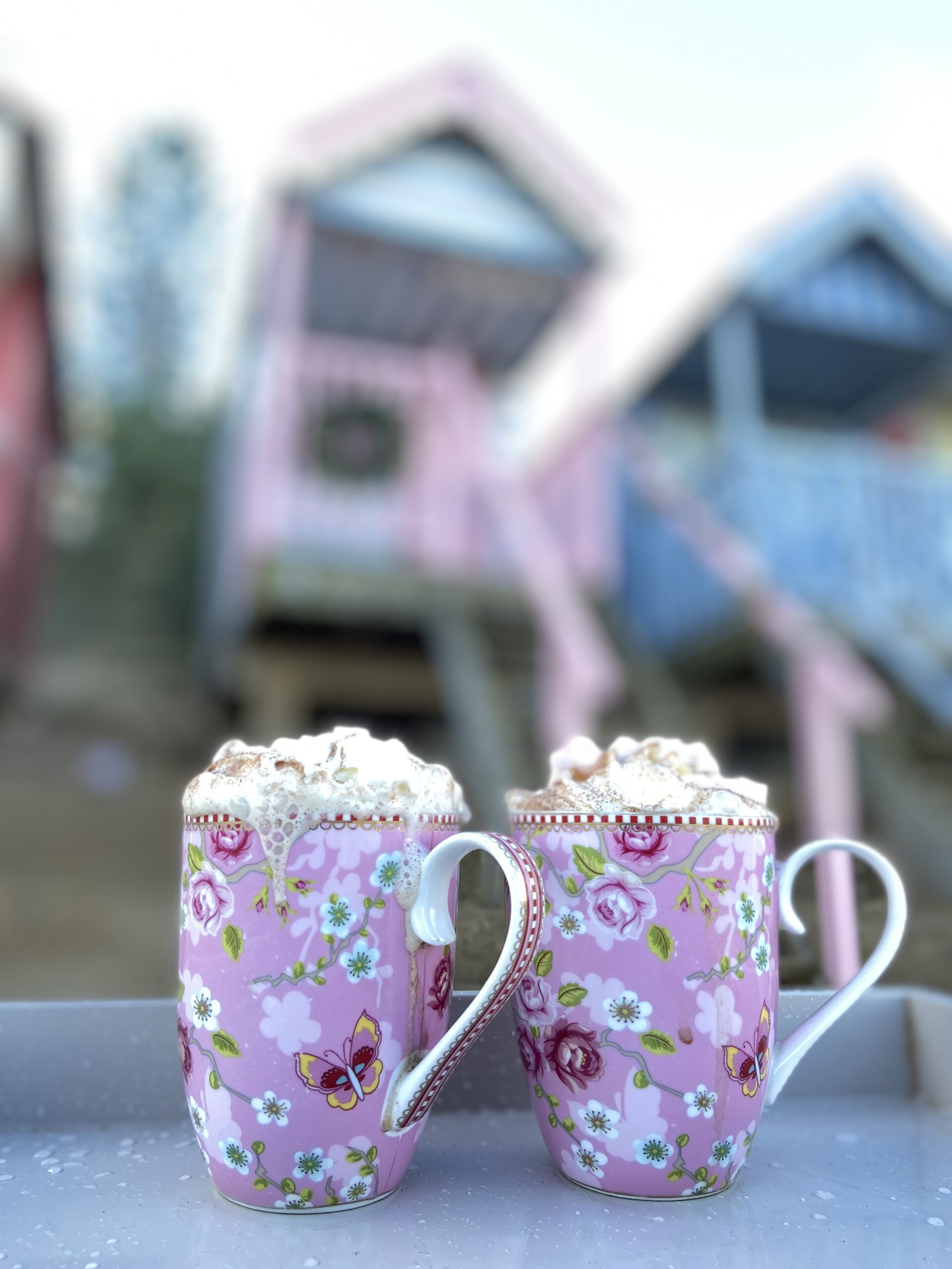 Beach hut hire Wells-next-the-Sea special hot chocolates